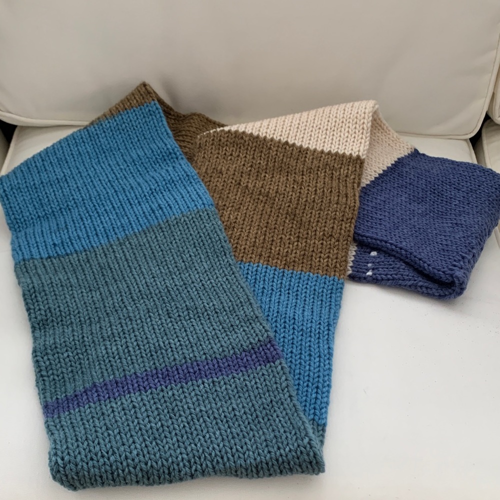 Multicolor Knit Eternity Scarf